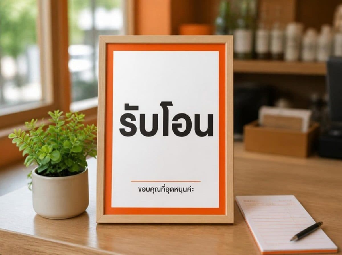 ป้ายเงื่อนไขร้าน